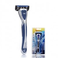 Premium 5 layer Laser Spot Welding Blade rinse Metal handle Shaving Razor