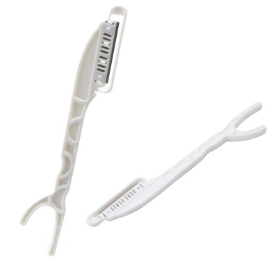 single blade plastic cut throat straight salon disposable barber razor