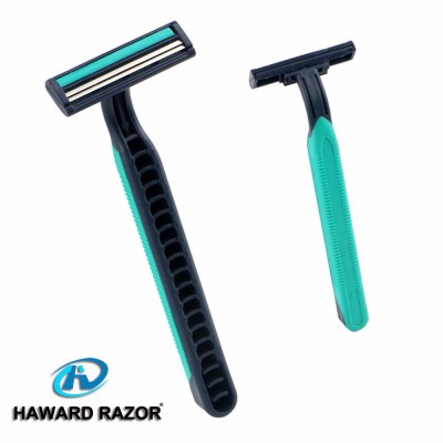 D227L discount price twin blade disposable razor blade with rubber handle