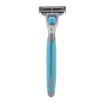 Privare label triple blade shaving razor with refill cartridges