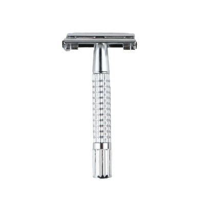 D666 High Quality Butterfly Open Double Edge Blade Metal Handle Safety Razor